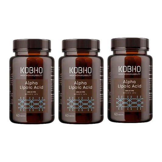 Kobho Labs Triplo Alpha-Liponsäure Ergänzung, 3 x 3 x 60 Kapseln