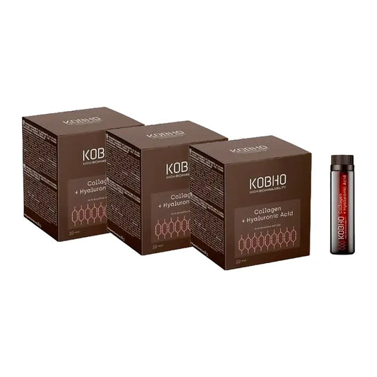 Kobho Labs Triplo Kollagen + Hyaluronsäure Supplement, 20 Fläschchen