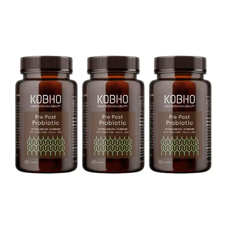 Kobho Labs Triplo Pre-Post Probiotic Supplement, 3 x 60 Kapseln