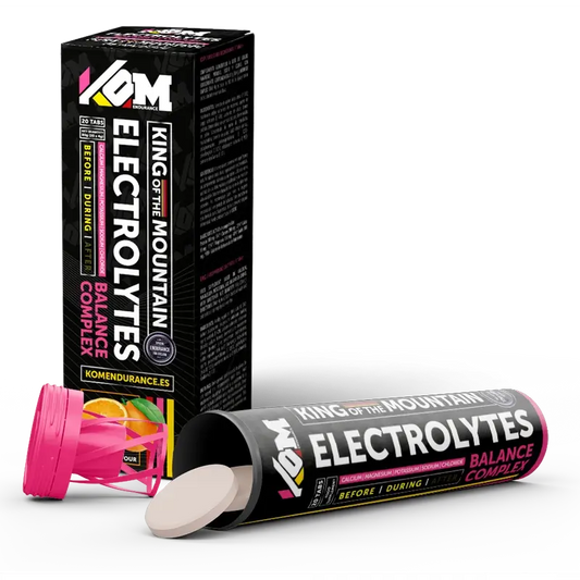 Kom Endurance Hydration Sports Nutrition , Röhrchen mit 20 Brausetabletten mit Orangengeschmack