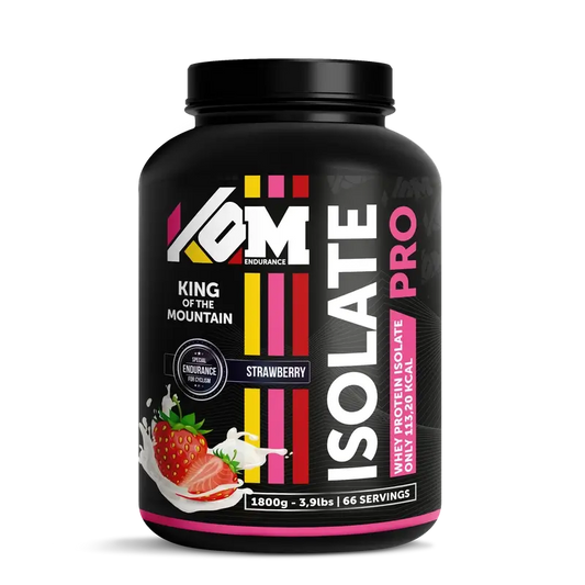 Kom Endurance Protein Sports Nutrition, 1,8kg Dose Proteinisolat mit Erdbeergeschmack
