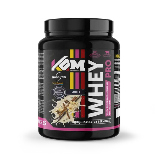 Kom Endurance Proteins Sports Nutrition , 1kg Molkenprotein-Dose mit Vanillegeschmack