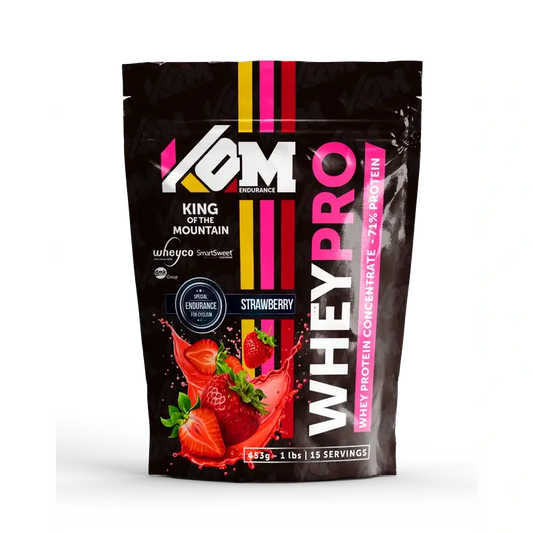 Kom Endurance Proteins Sports Nutrition , Molkenproteinbeutel 453 g Erdbeergeschmack