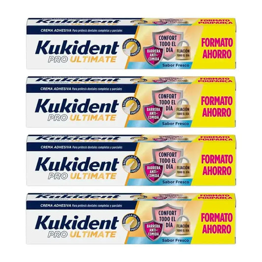 Kukident Quadruple Pro Ultimativ Frischer Geschmack, 4 x 57 Gr