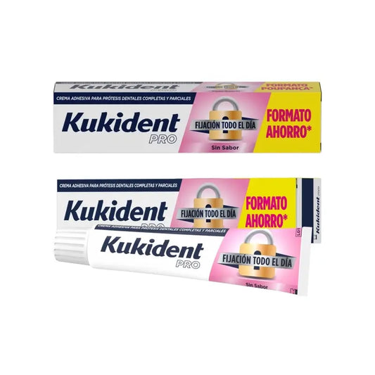 Kukident Duplo Pro Complete Haftcreme für Zahnersatz, Neutral 2x70 gr
