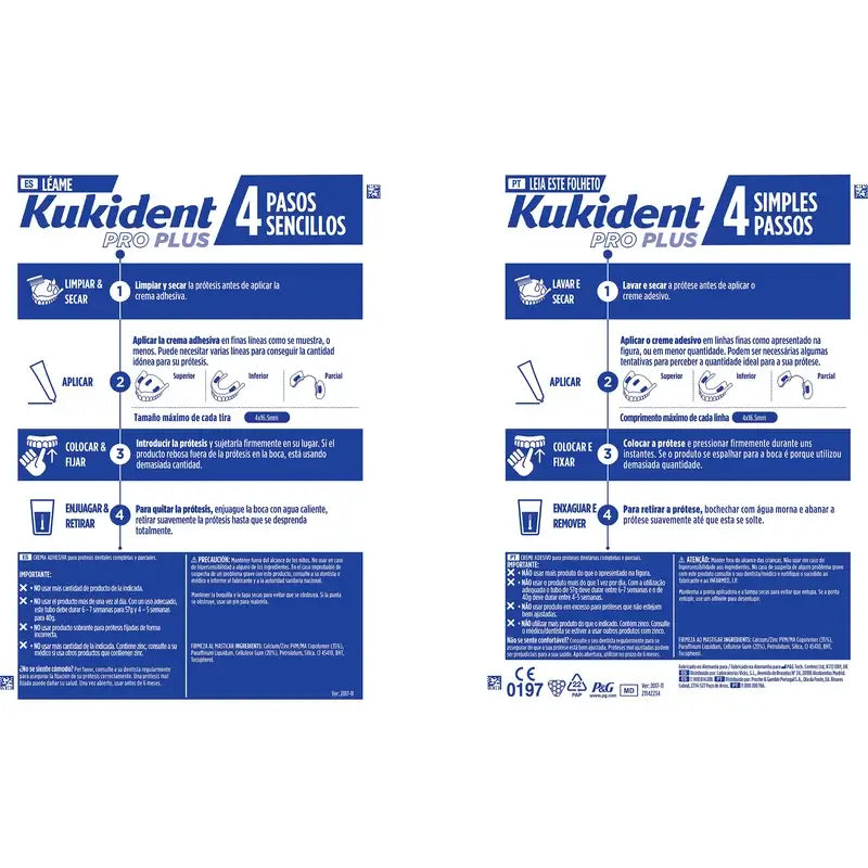 Kukident Triplo Pro Plus Festigkeit beim Kauen, 3 X 57 Gr