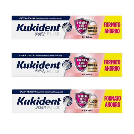 Kukident Triplo Pro Plus Geschmacksneutrale Barriere gegen Mikroben, 3 X 57 Gr