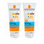 La Roche-Posay Anthelios Dermo-Pediatrics Feuchtigkeitsmilch SPF 50+ Kindersonnenschutz Packung 2 x 250 ml