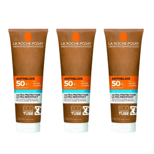 La Roche Posay Anthelios Ökologisch-nachhaltige Feuchtigkeitsmilch Spf 50+, 3X250 Ml