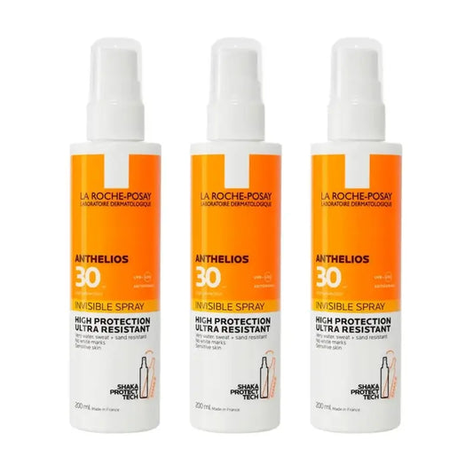 La Roche Posay Anthelios Unsichtbares Spray Spf 30, 3X200 Ml