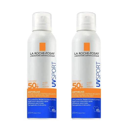 La Roche Posay Anthelios Uv Sport Unsichtbarer Kühlungsnebel Spf50+ , 2X200 Ml