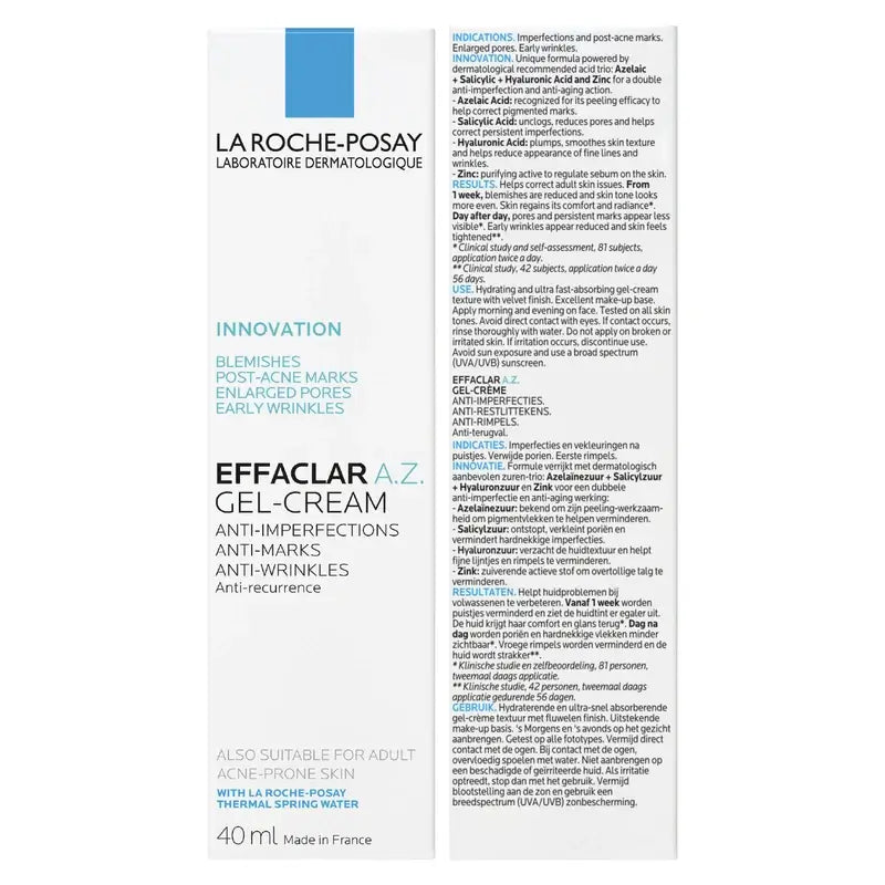 La Roche Posay Effaclar A.Z. Gel-Creme , 40 ml