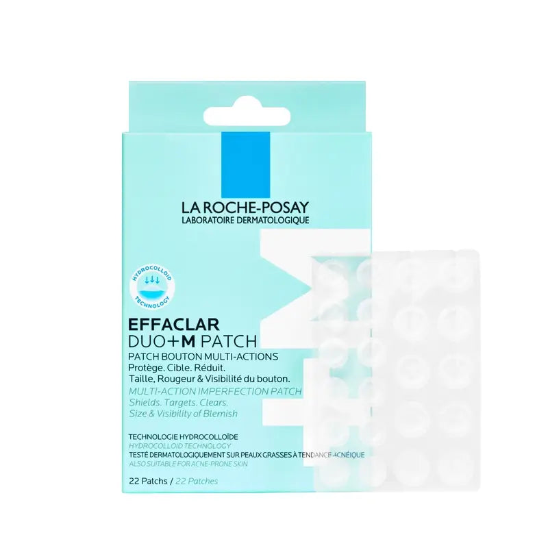 La Roche-Posay Effaclar Duo+M Unsichtbare Pflaster gegen Unreinheiten und Hautunreinheiten, 22 Stück