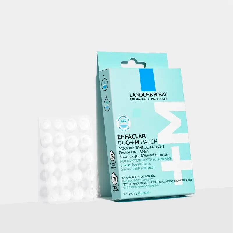 La Roche-Posay Effaclar Duo+M Unsichtbare Pflaster gegen Unreinheiten und Hautunreinheiten, 22 Stück