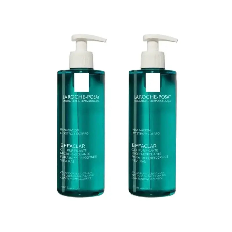 La Roche Posay Effaclar Reinigendes Mikro-Peeling-Gel, 2X400 Ml