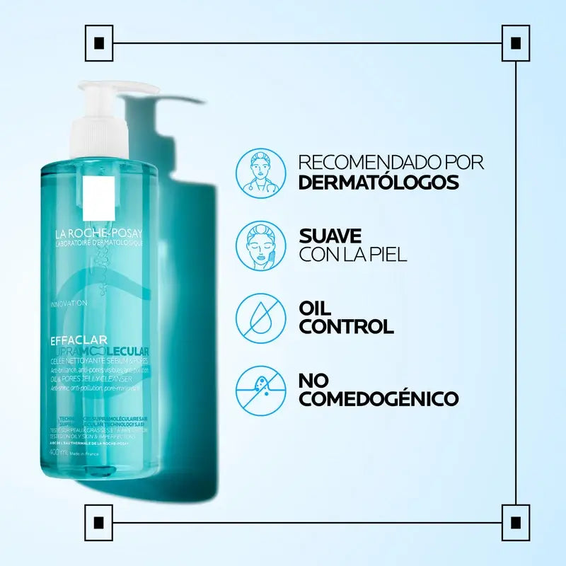 La Roche-Posay Effaclar Supramolekulares Reinigungsgel, 400 ml