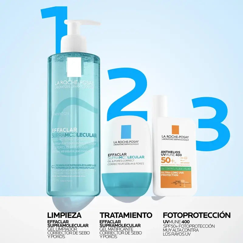 La Roche-Posay Effaclar Supramolekulares Reinigungsgel, 400 ml