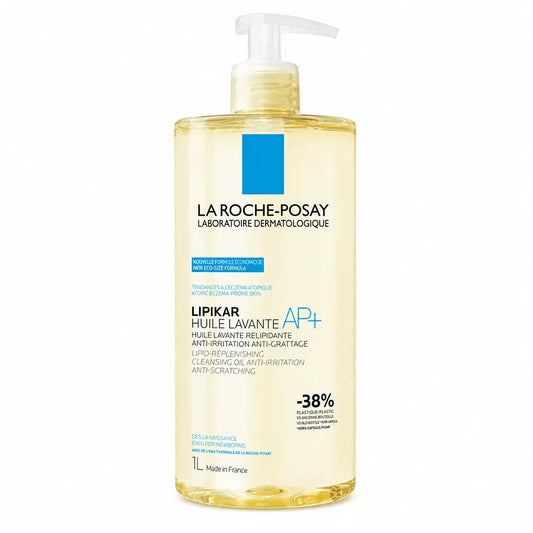 La Roche Posay Lipikar Oil Washing Ap+ Body Cleanser Anti Irritation für atopische Haut , 1000 ml