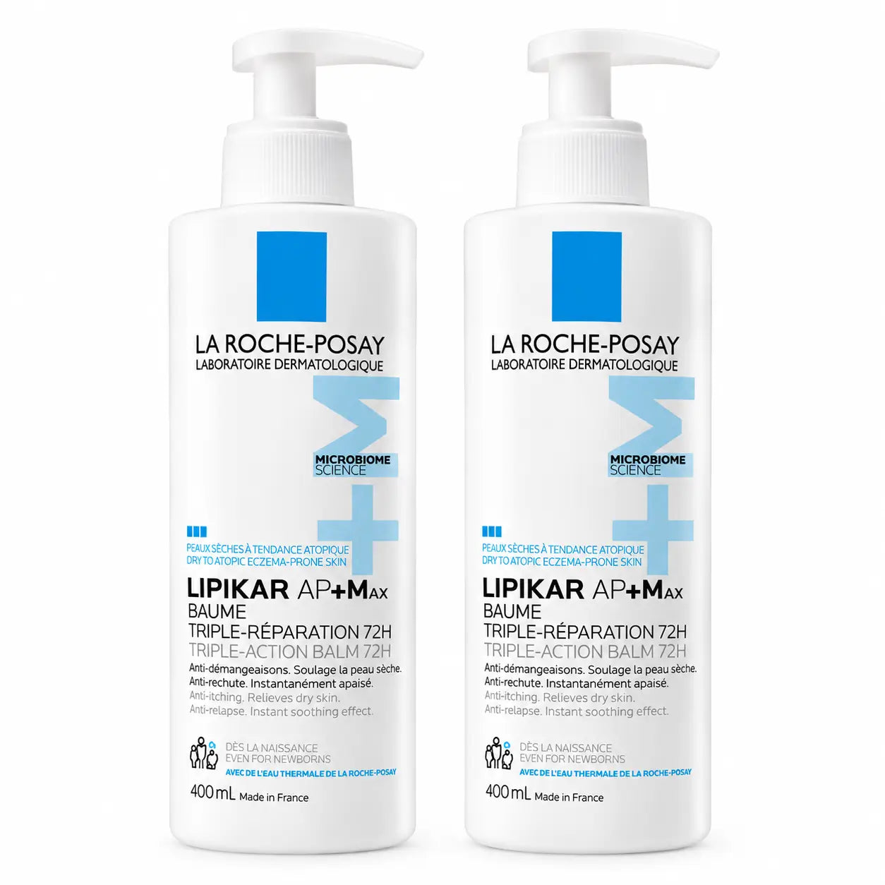 La Roche Posay Lipikar Baume Ap+M Packung 2 x 400 ml