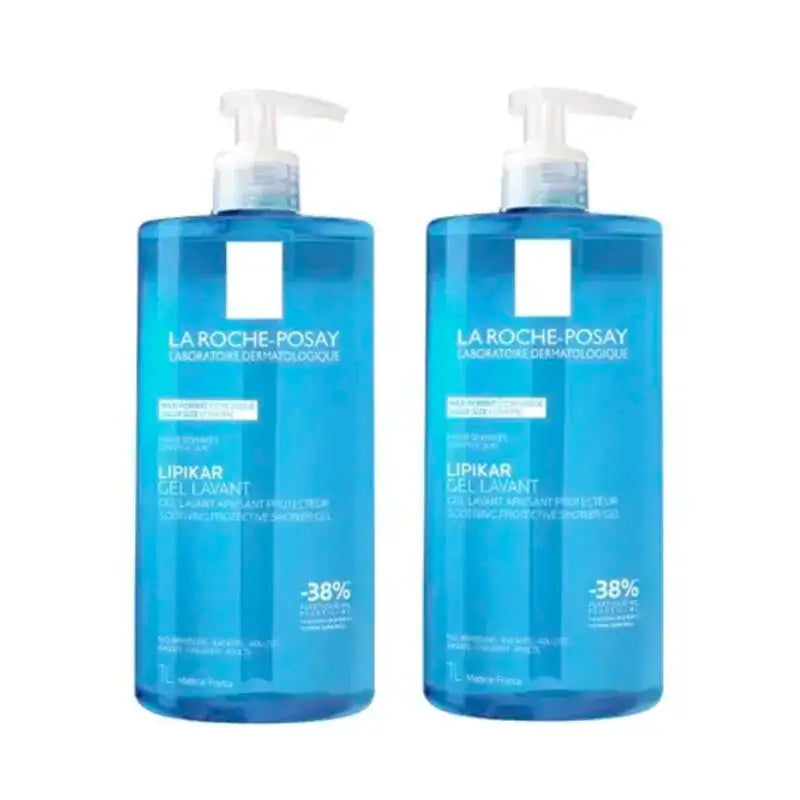La Roche Posay Lipikar Physiologisches Duschgel Geeignet für empfindliche und trockene Haut , Packung 2 x 1000 ml
