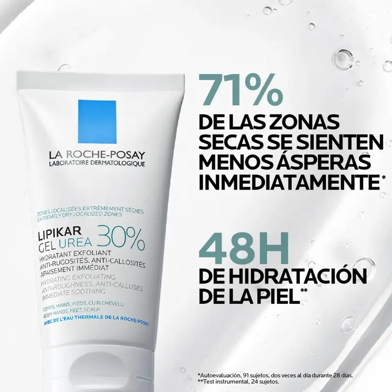 La Roche Posay Lipikar Urea Gel 30% - Feuchtigkeitsspendendes Gel mit Urea , 50 ml