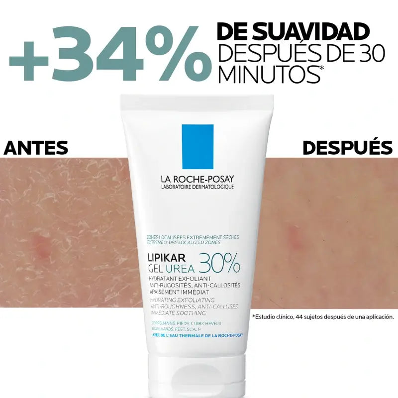 La Roche Posay Lipikar Urea Gel 30% - Feuchtigkeitsspendendes Gel mit Urea , 50 ml
