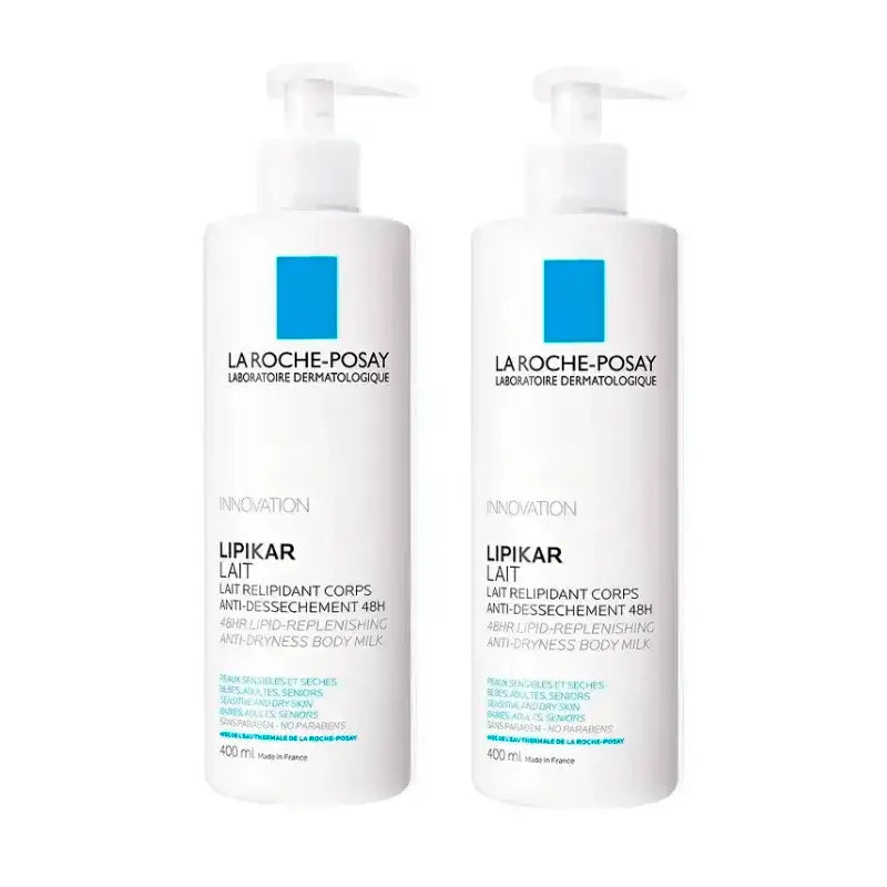 La Roche Posay Lipikar Milch, Packung 2 x 400 ml