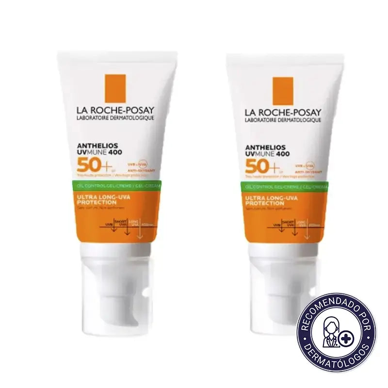 La Roche-Posay Packung Anthelios Uv-Mune 400 Oil Control Gel-Creme Spf50+, 50 Ml