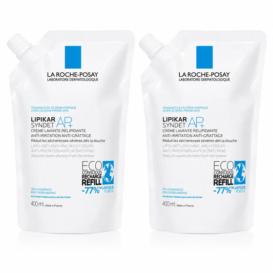 La Roche Posay Pack La Roche Posay Lipikar Syndet Ap+ Nachfüllpackung, 400 ml, x2