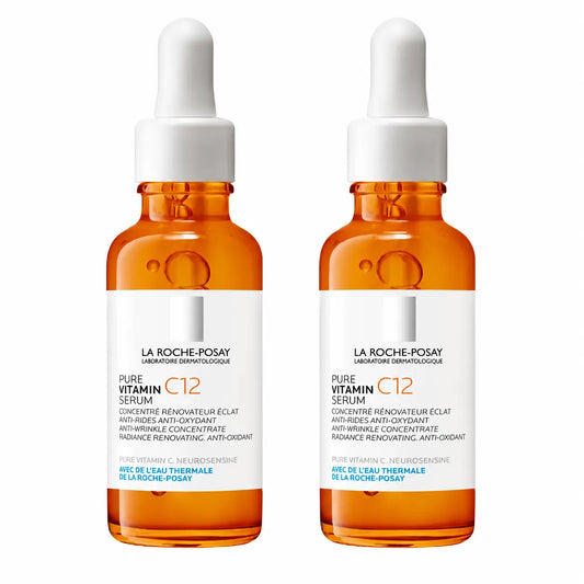 La Roche Posay Reines Vitamin C12 Antioxidans & Anti-Falten-Serum, Packung 2 x 30 ml