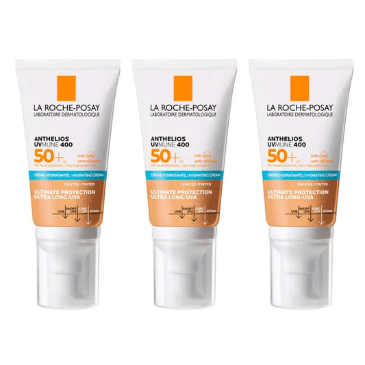 La Roche Posay Anthelios Triplo Farbe Creme Spf 50+ Empfindliche Haut, 3 X 50 Ml