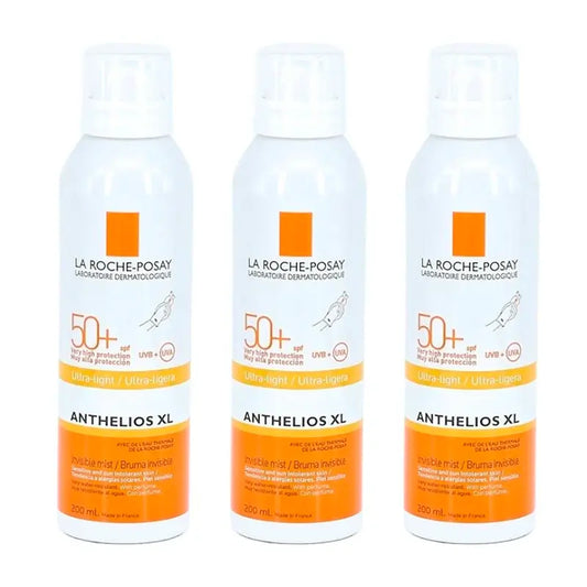 La Roche Posay Triplo Anthelios Xl Unsichtbarer Nebel Spf 50+, 3 X 200 Ml
