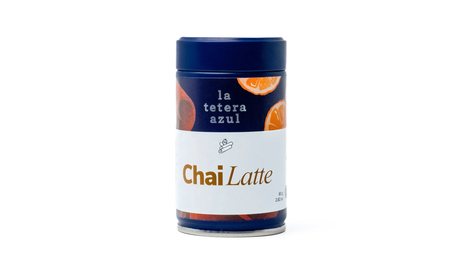 La Tetera Azul Chai Latte Pulver, traditionelles ayurvedisches Getränk, glutenfrei, zuckerfrei, laktosefrei 80g Becher.