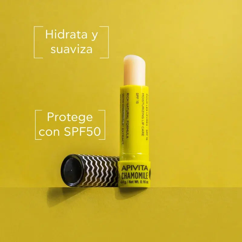 APIVITA Lippenbalsam SPF 15 mit Kamille 4,4 g
