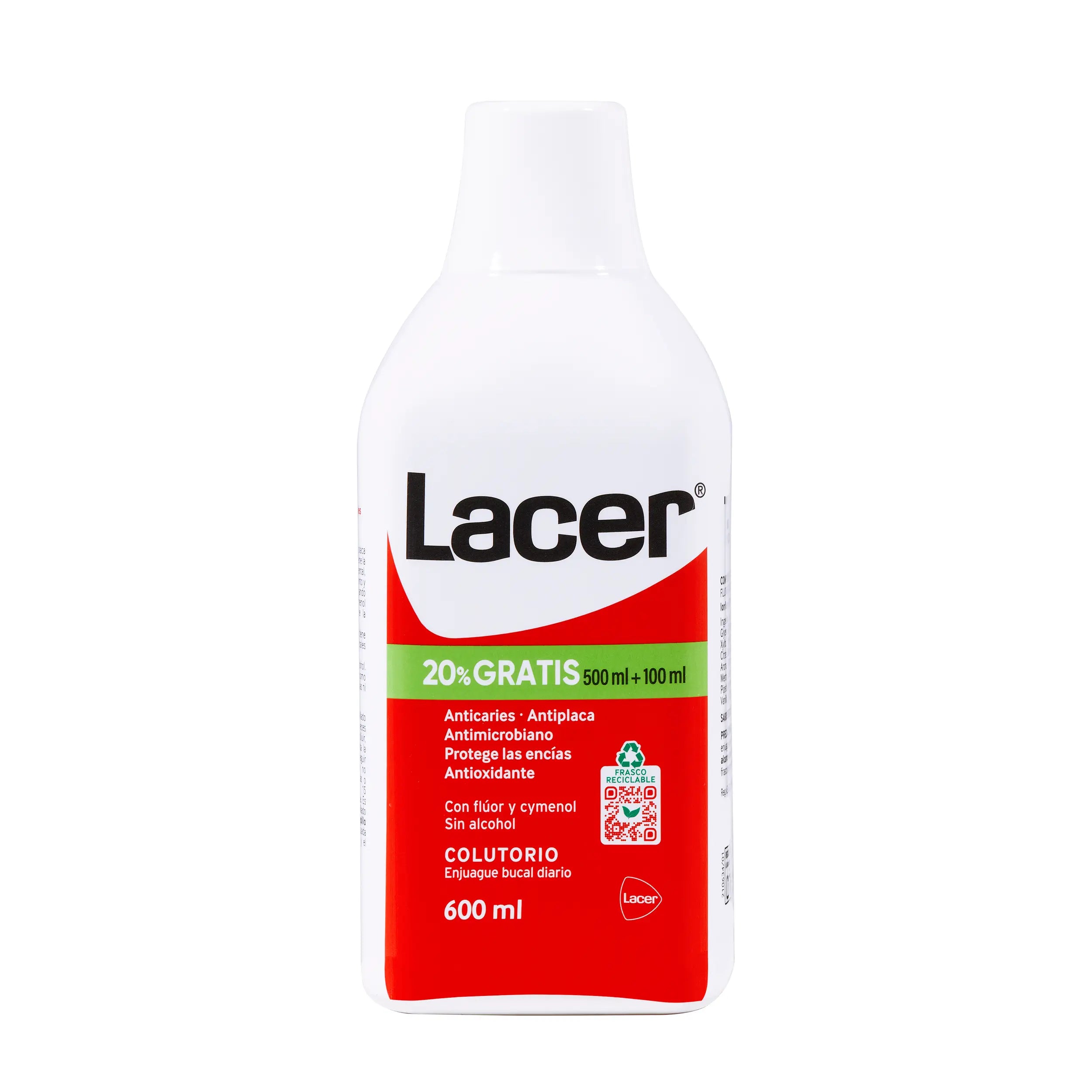 Lacer Mundspülung 500 ml (+100 ml gratis)