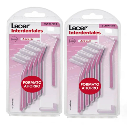 Lacer Duplo eckige Interdentalbürste Ultrafine 2x10 Stück
