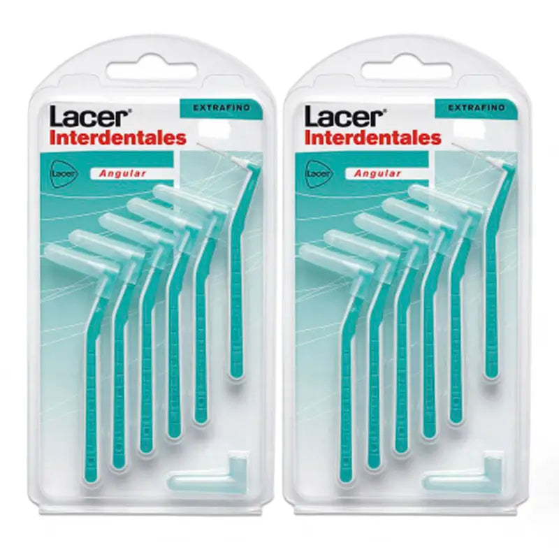 Lacer Duplo Extrafine gewinkelte Interdentalbürste 2 x 6 Stück