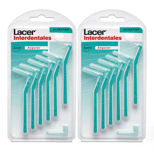 Lacer Duplo Extrafine gewinkelte Interdentalbürste 2 x 6 Stück