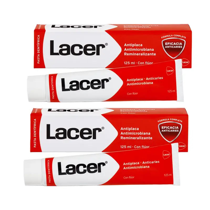 Lacer Duplo Anti-Höhlen-Zahnpasta mit Fluorid 125 ml