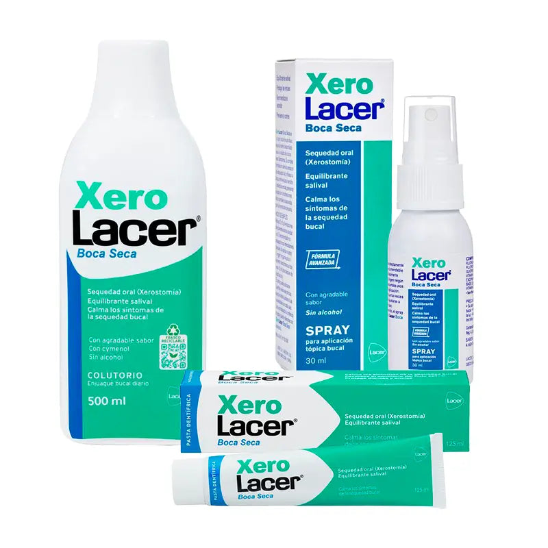 Lacer Xerolacer Pack (Mundspülung + Zahnpasta + Spray)