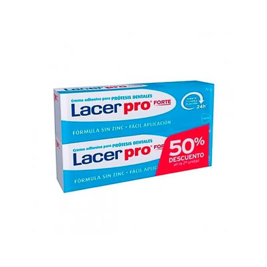 Lacer Pro Forte Haftcreme für Zahnersatz, 70+70g
