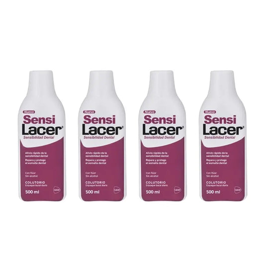 Lacer Sensilacer Mundspülung, Packung 4 x 500 ml