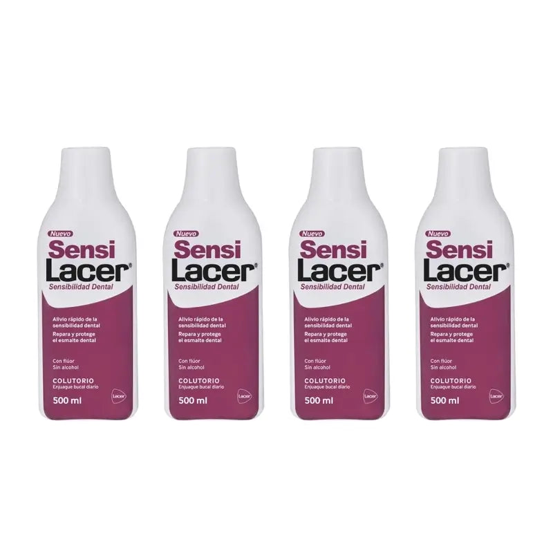 Lacer Sensilacer Mundspülung, Packung 4 x 500 ml