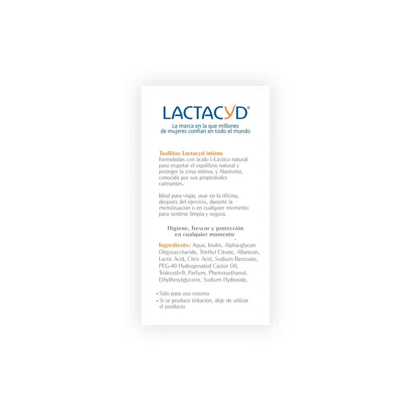 Lactacyd Individuelle Intimhygiene-Tücher 10 Stück