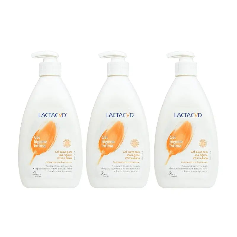 Lactacyd Triplo Intimhygiene-Gel für den täglichen Gebrauch 3 x 400 ml