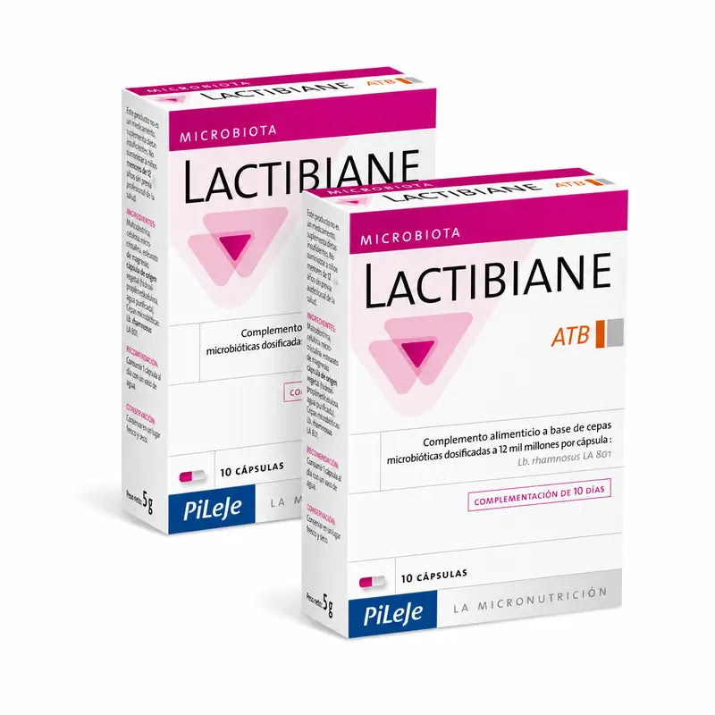 Lactibiane Atb – Ergänzungsprodukt zur Antibiotikatherapie, Packung mit 2 x 10 Kapseln