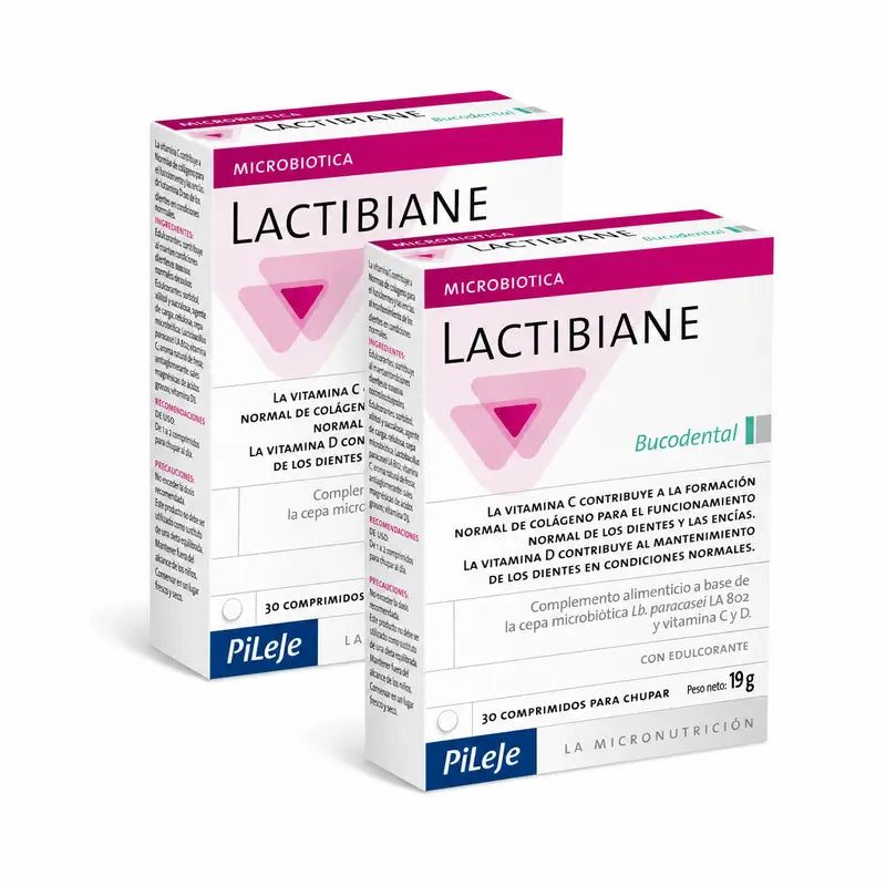 Lactibiane Mundpflege-Packung mit 2 x 30 Tabletten