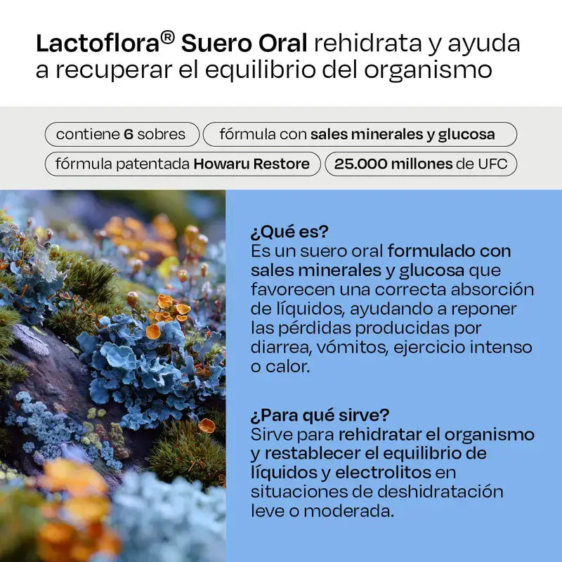 Lactoflora Oral Serum mit Probiotika, Präbiotika und Mineralsalzen mit Orangengeschmack, 6 Sachets