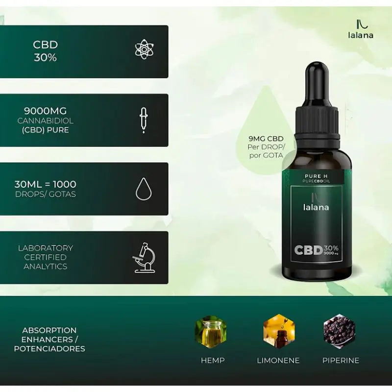 Lalana Cbd Öl Rein H 30%, 30 ml