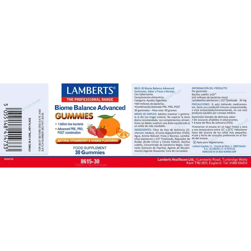 Lamberts Biome Balance Advance, 30 Gummibärchen